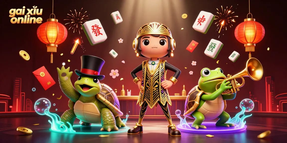 Engage in game tài xỉu online with thrilling characters and vibrant casino elements.