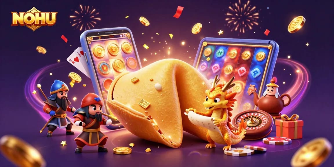 Engage with NOHU’s thrilling slot games featuring lucky dragons and fortune cookie elements.