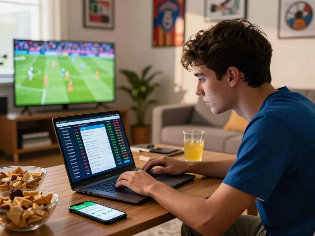 Exciting sports betting atmosphere with a focus on kèo nhà cái chuẩn for live soccer analysis.