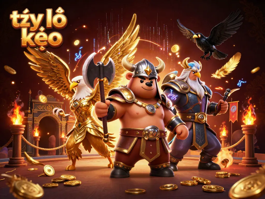 Experience thrilling tỷ lệ kèo gameplay as epic characters engage in a vibrant, full-action scene.