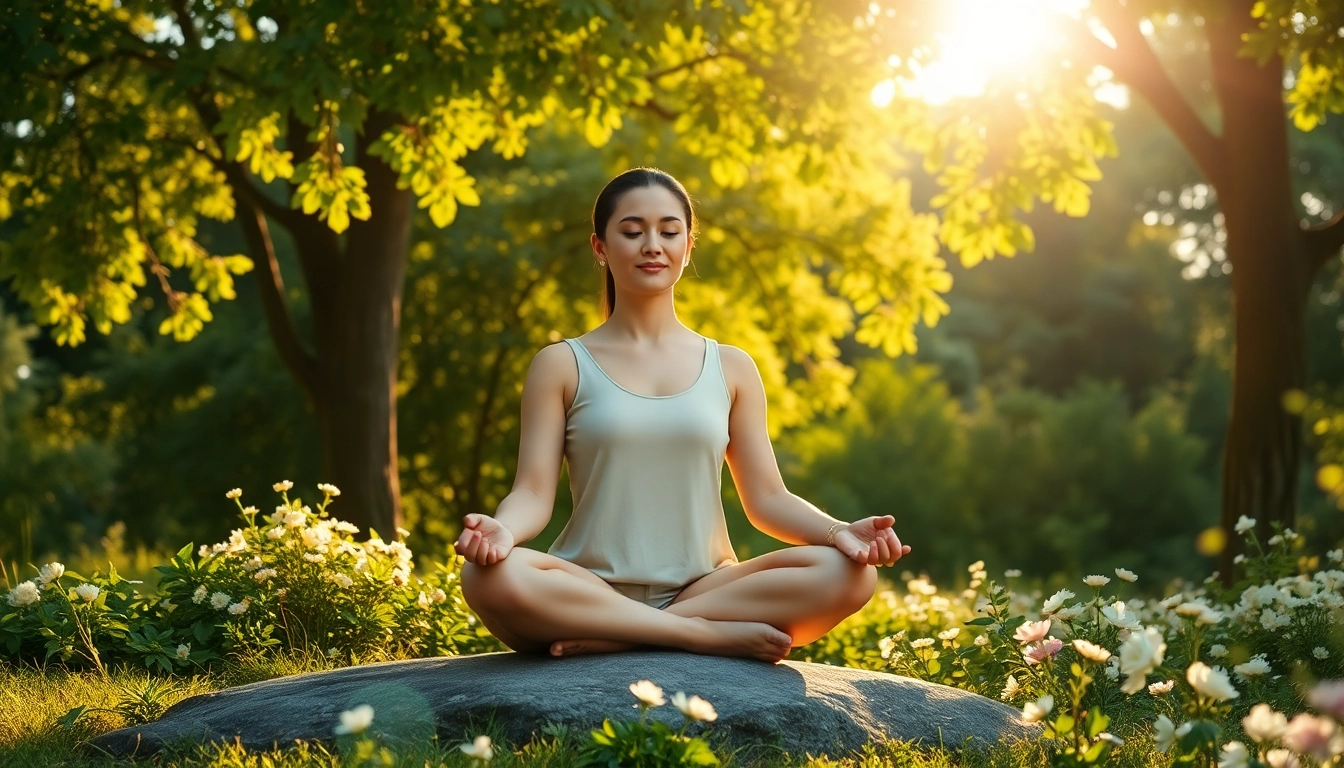 Practicing mindfulness in nature to enhance emotional wellbeing and inner calm.