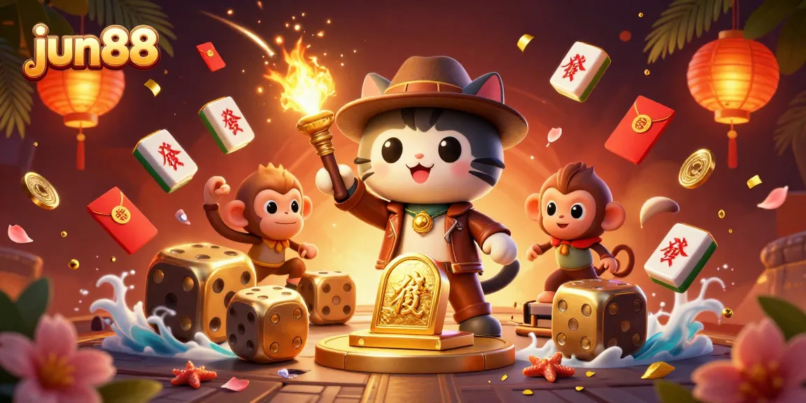Engage with the exciting world of jun88 as a cat explorer uncovers golden casino treasures.