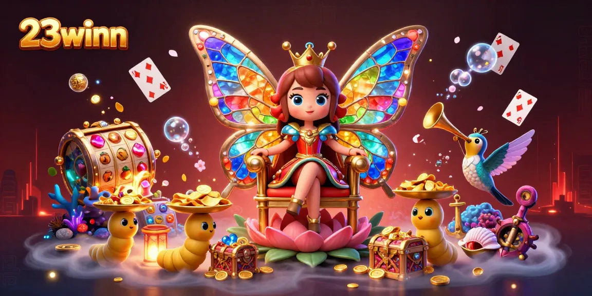 Experience thrilling wins with 23winn in an enchanting casino world filled with vibrant elements.