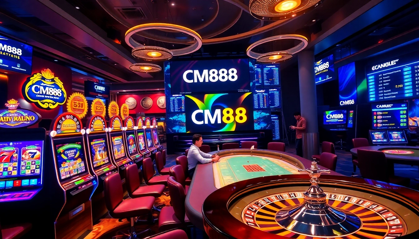 Experience the excitement of CM88 with vibrant casino games and an elegant atmosphere.