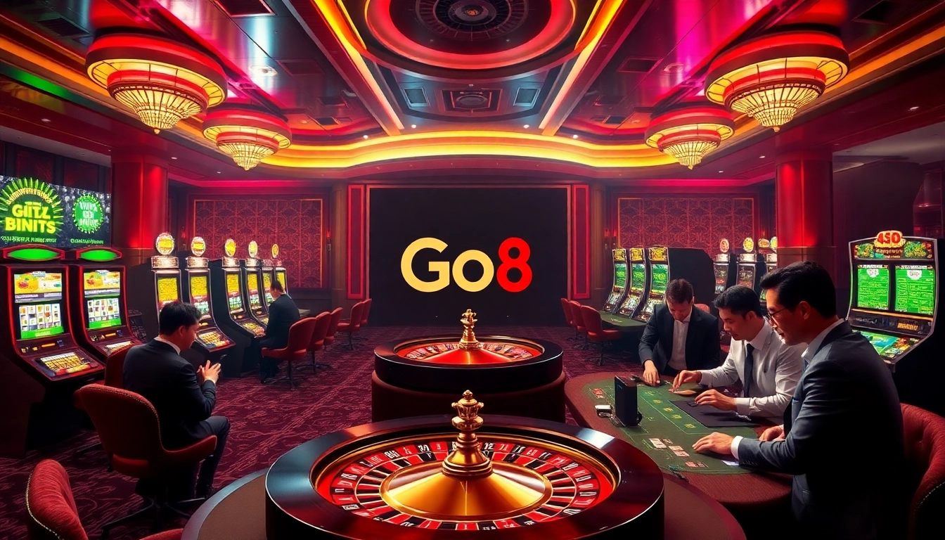 Players engaging in thrilling table games at Go8 casino, showcasing excitement and strategy.