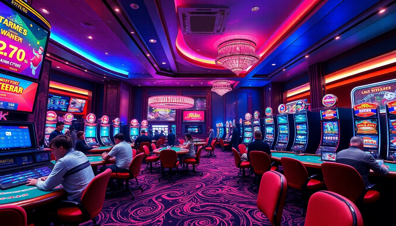 Experience the exciting and safe gaming atmosphere at DN88's online casino, featuring vibrant colors and elegant design.