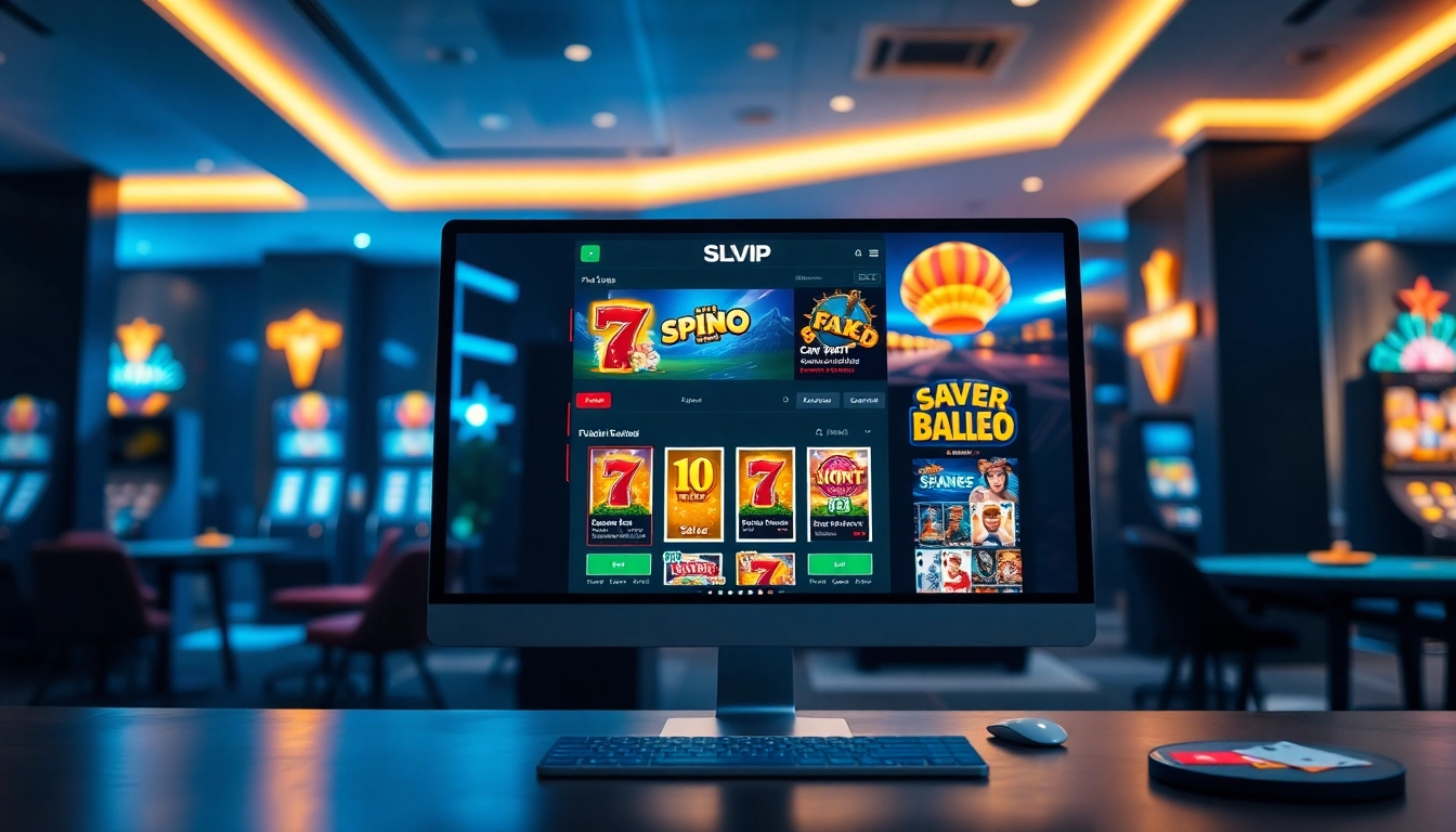 Experience the excitement of Slvip online casino gaming with vibrant visuals and engaging interfaces.