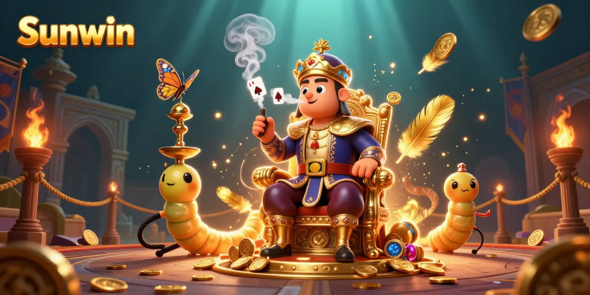 Experience thrilling wins at Sunwin's engaging online casino games with vibrant scenes and characters.