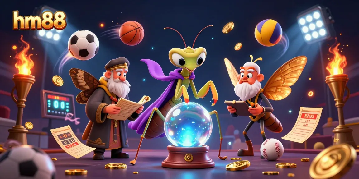 hm88 players engaging in exciting sports betting around dynamic gaming elements and mystical characters