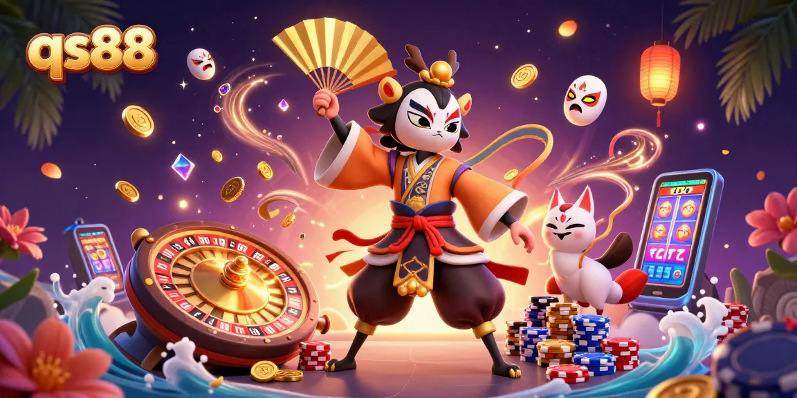 Experience the excitement of qs88 with dynamic casino elements and vibrant characters in action.