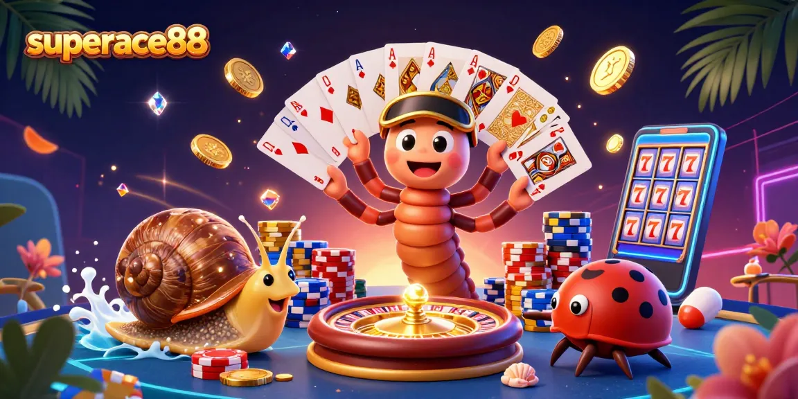 Join in thrilling superace88 gaming with a 3D entertaining scene of unique casino characters.
