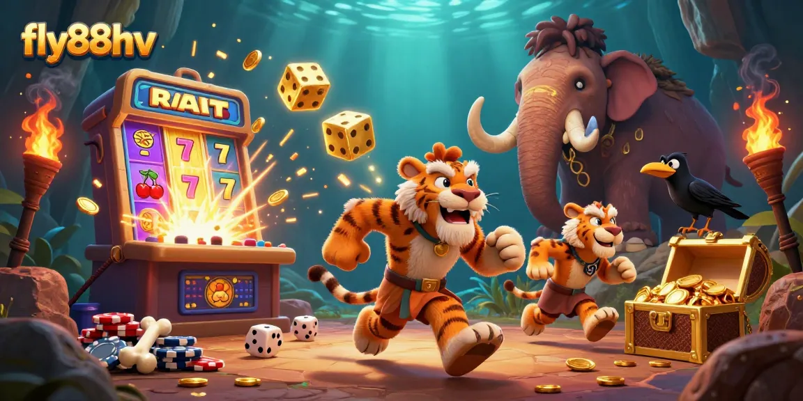 Engage in thrilling gameplay with fly88hv at the prehistoric casino bursting with jackpots.