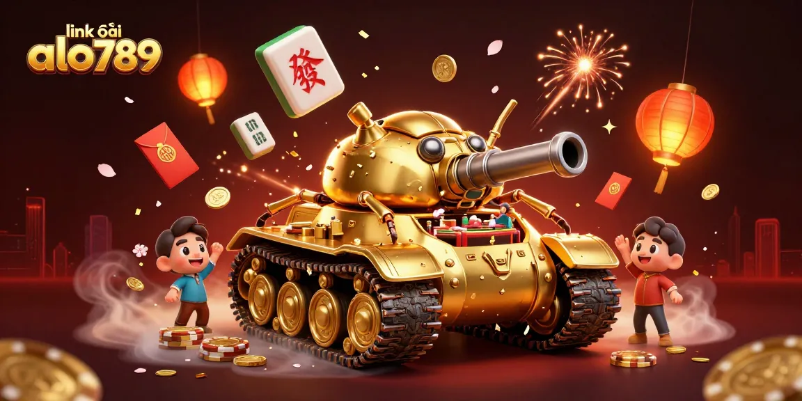 Experience thrilling gameplay at the link vào alo789, featuring a vibrant 3D casino scene with festive elements.