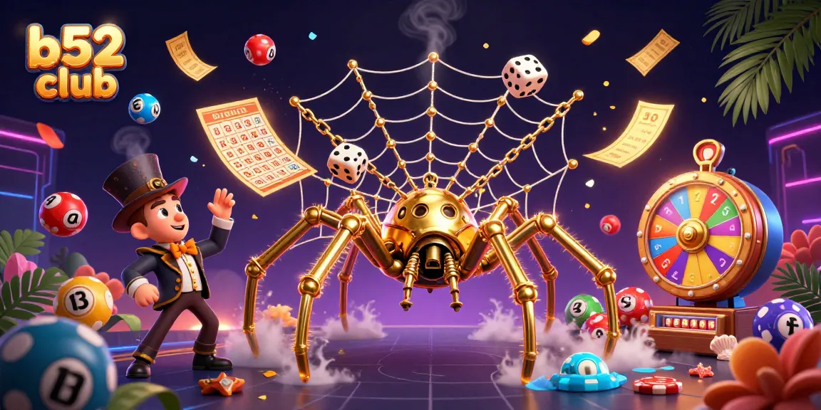 Win big with the exciting b52 club, showcasing dynamic casino elements in vibrant 3D illustration.