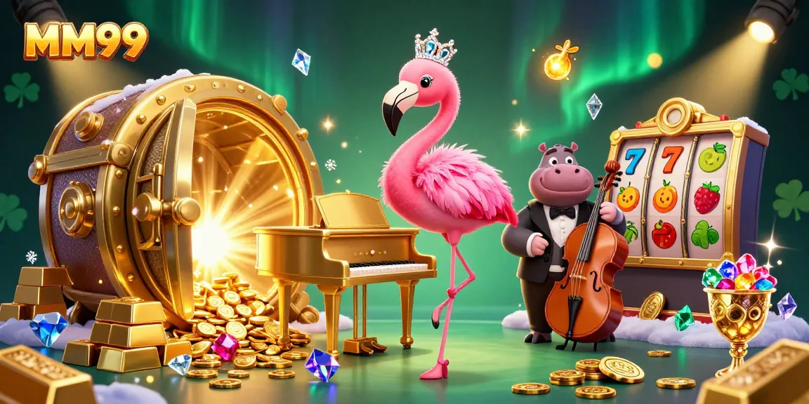 Experience thrilling wins at MM99 with interactive 3D casino games featuring vibrant characters and dazzling elements.