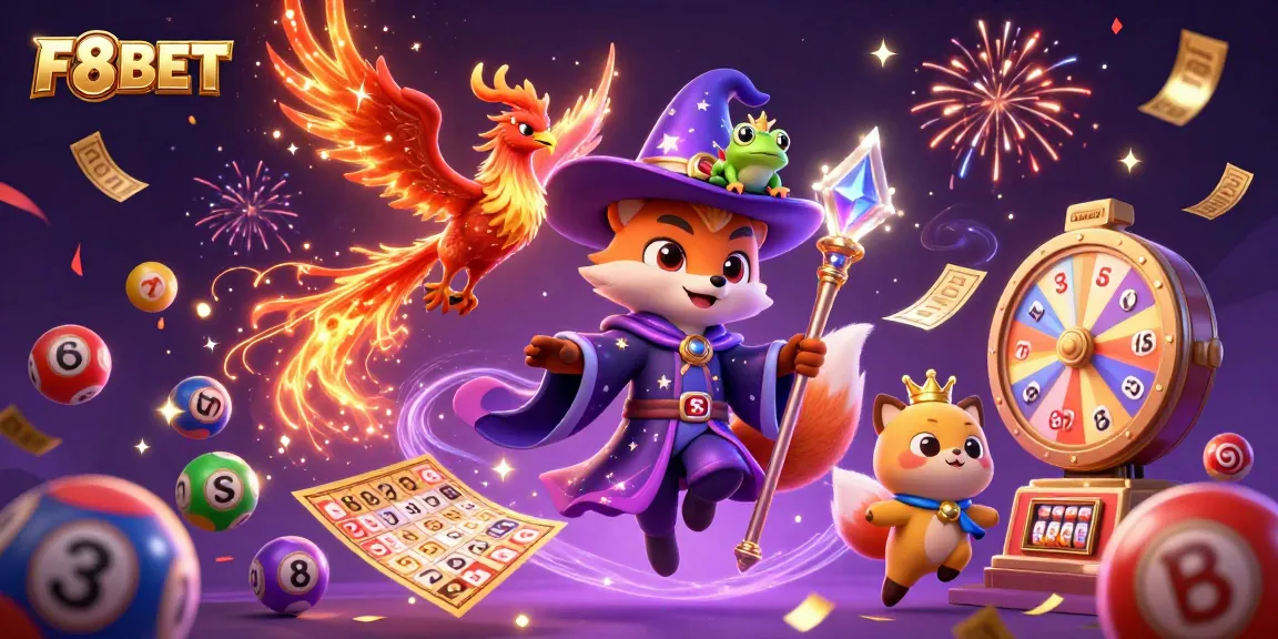 Experience thrilling action with F8BET's vibrant casino scene, featuring mystical characters and dynamic gaming elements.