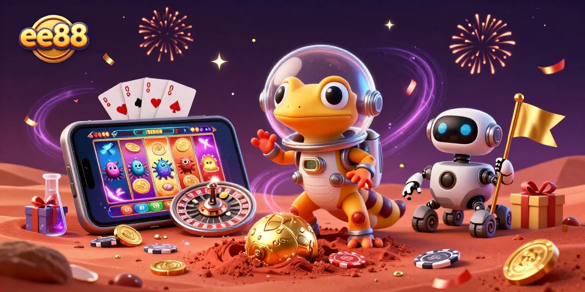 Spin slot reels at the golden ee88 casino discovered on Mars by a Martian gecko.